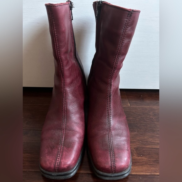 Vintage leather boots red - Picture 4 of 4